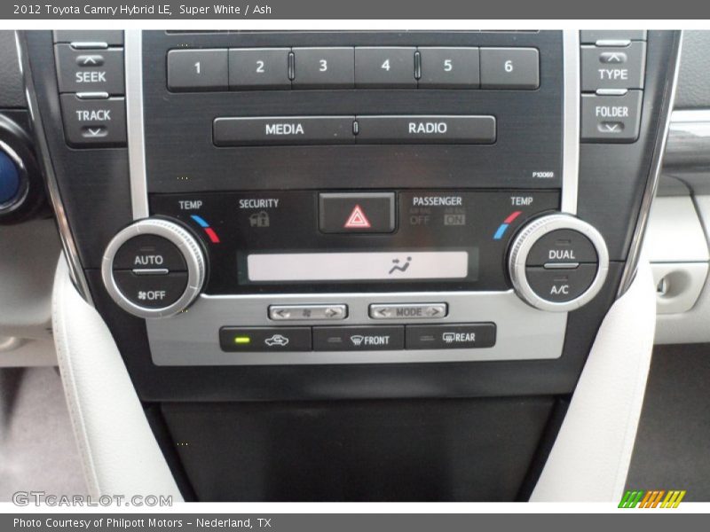 Super White / Ash 2012 Toyota Camry Hybrid LE
