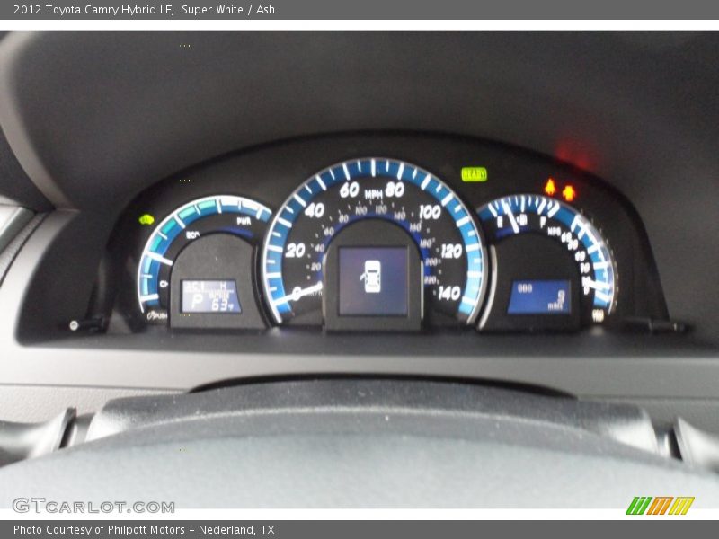 Super White / Ash 2012 Toyota Camry Hybrid LE