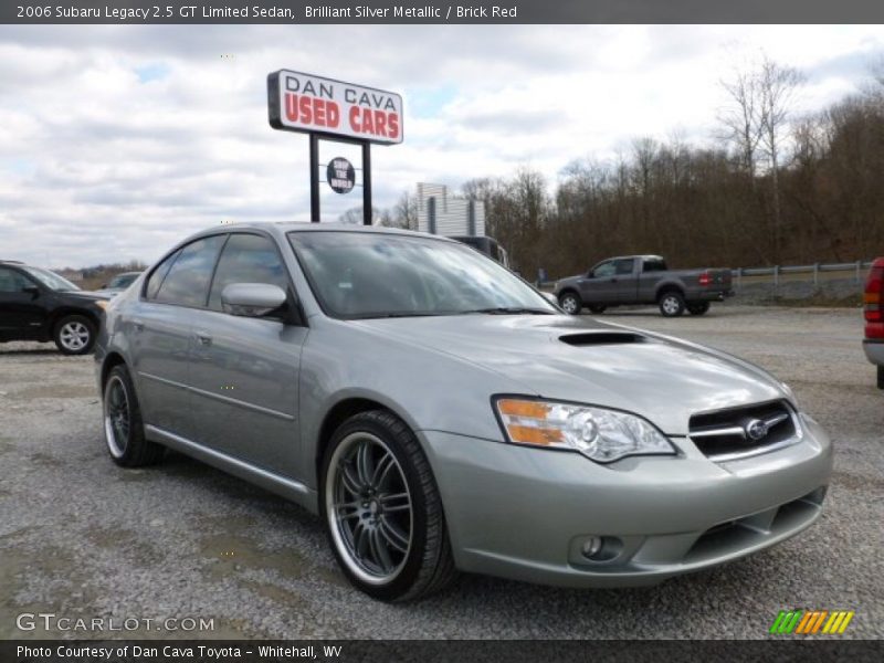 Brilliant Silver Metallic / Brick Red 2006 Subaru Legacy 2.5 GT Limited Sedan