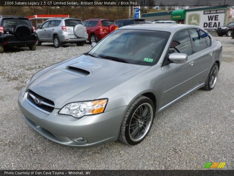Brilliant Silver Metallic / Brick Red 2006 Subaru Legacy 2.5 GT Limited Sedan