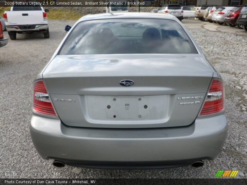 Brilliant Silver Metallic / Brick Red 2006 Subaru Legacy 2.5 GT Limited Sedan