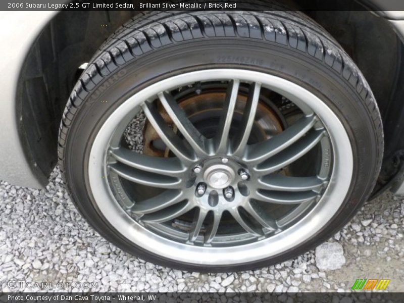 Brilliant Silver Metallic / Brick Red 2006 Subaru Legacy 2.5 GT Limited Sedan