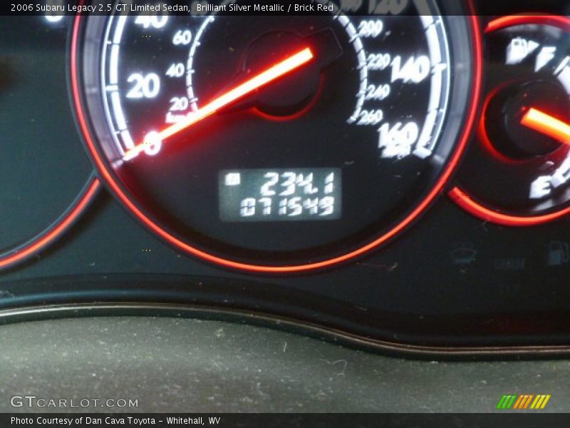 Brilliant Silver Metallic / Brick Red 2006 Subaru Legacy 2.5 GT Limited Sedan