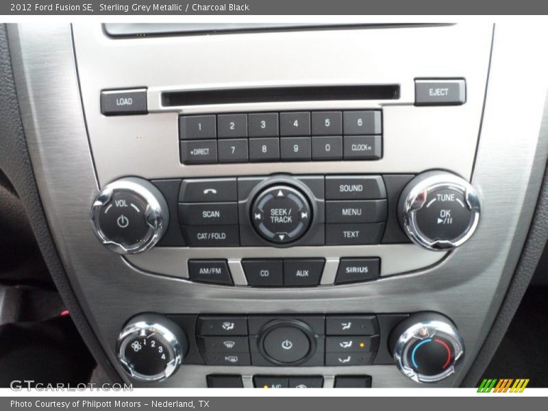 Sterling Grey Metallic / Charcoal Black 2012 Ford Fusion SE