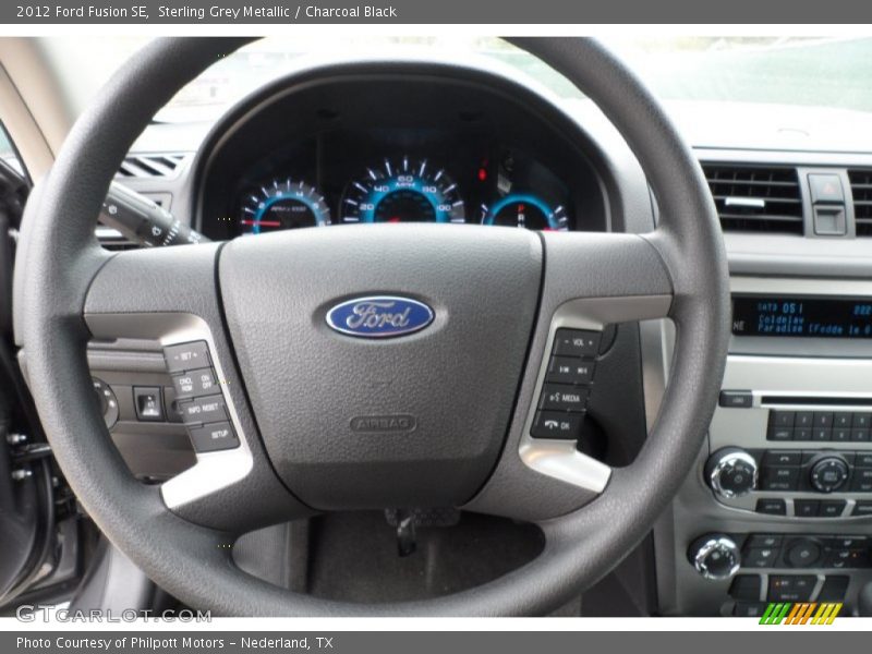 Sterling Grey Metallic / Charcoal Black 2012 Ford Fusion SE