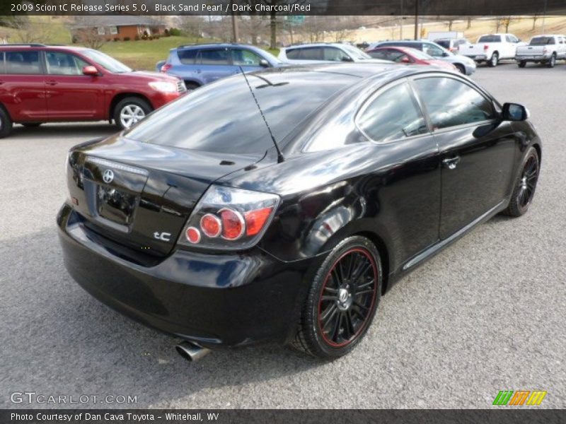 Black Sand Pearl / Dark Charcoal/Red 2009 Scion tC Release Series 5.0