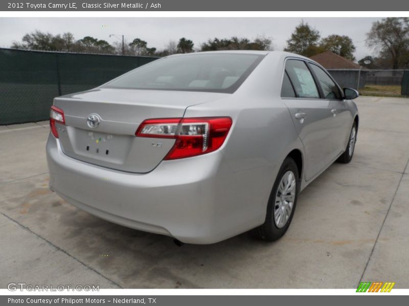 Classic Silver Metallic / Ash 2012 Toyota Camry LE