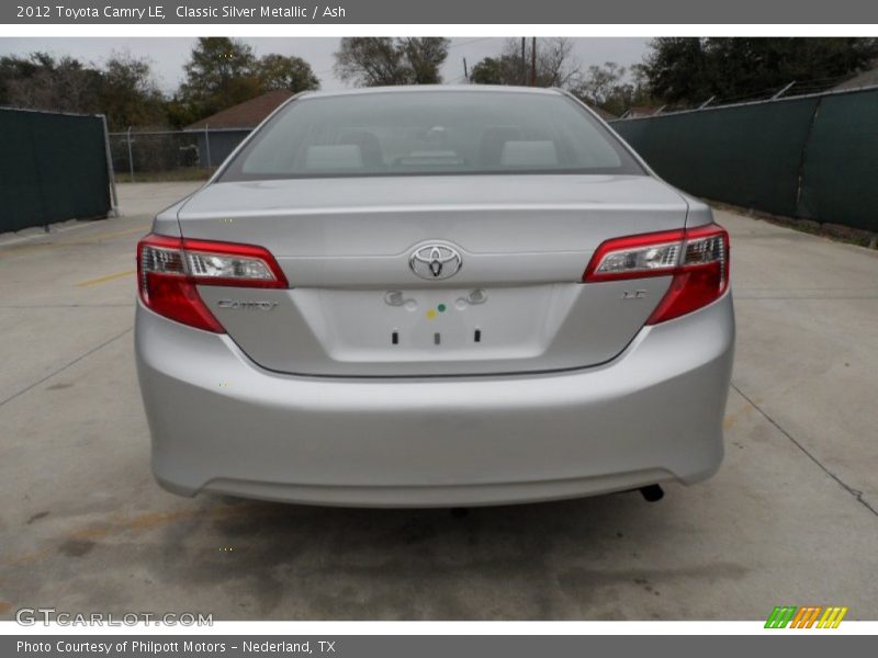 Classic Silver Metallic / Ash 2012 Toyota Camry LE