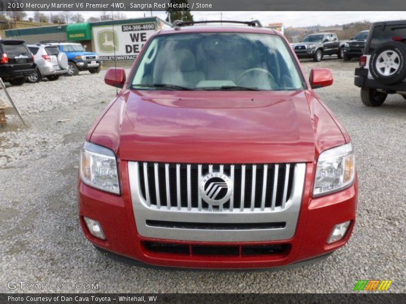 Sangria Red Metallic / Stone 2010 Mercury Mariner V6 Premier 4WD