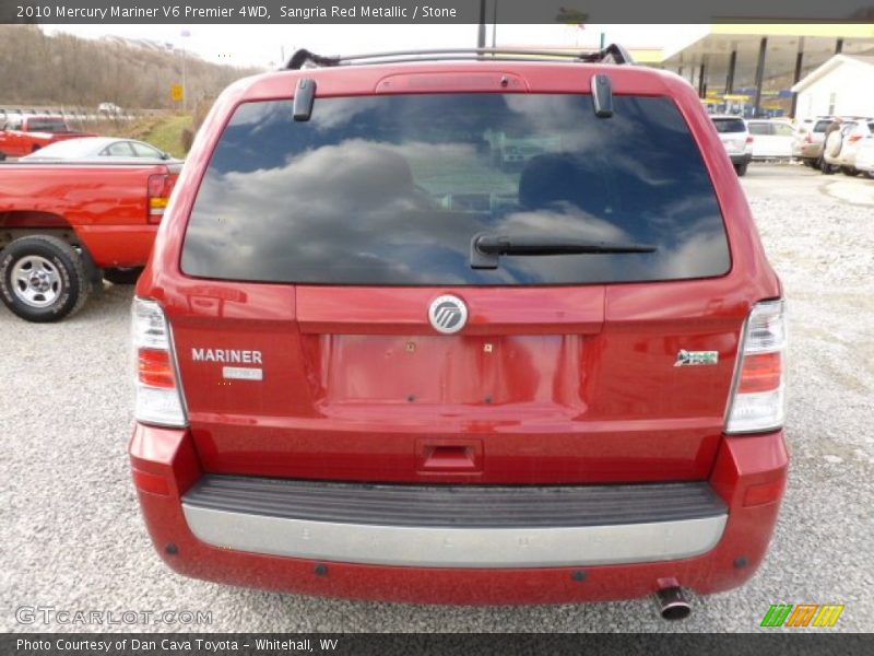 Sangria Red Metallic / Stone 2010 Mercury Mariner V6 Premier 4WD