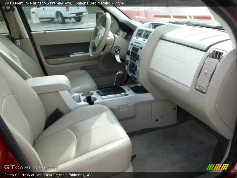 Sangria Red Metallic / Stone 2010 Mercury Mariner V6 Premier 4WD