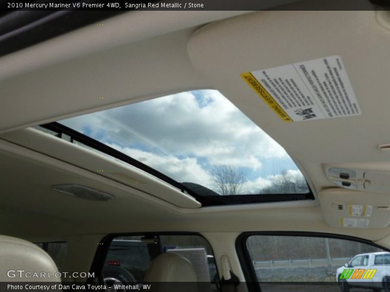 Sangria Red Metallic / Stone 2010 Mercury Mariner V6 Premier 4WD