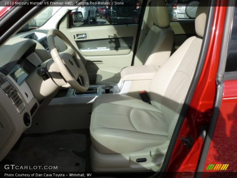 Sangria Red Metallic / Stone 2010 Mercury Mariner V6 Premier 4WD