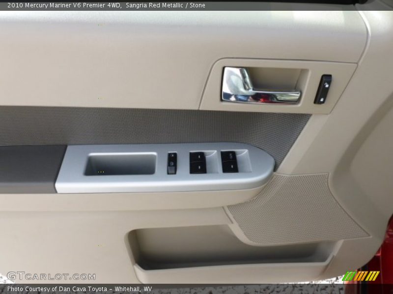 Sangria Red Metallic / Stone 2010 Mercury Mariner V6 Premier 4WD