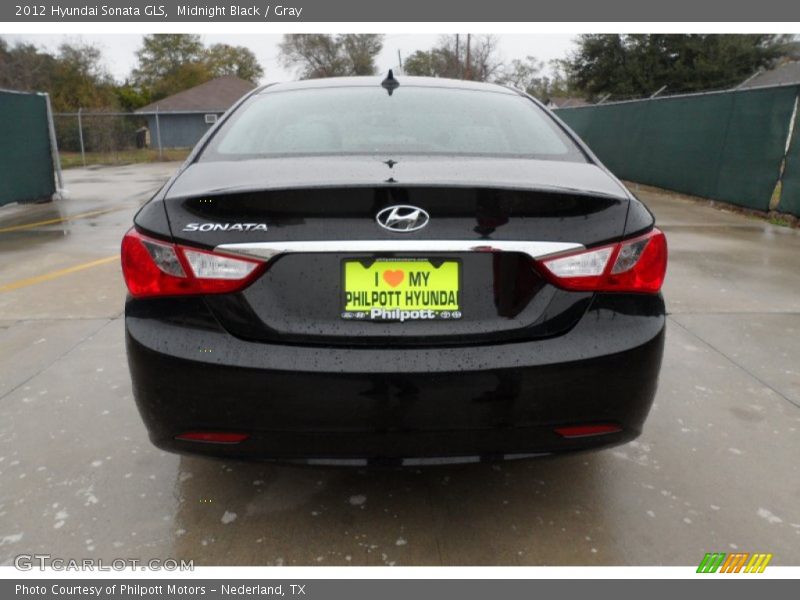 Midnight Black / Gray 2012 Hyundai Sonata GLS