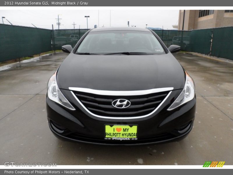 Midnight Black / Gray 2012 Hyundai Sonata GLS