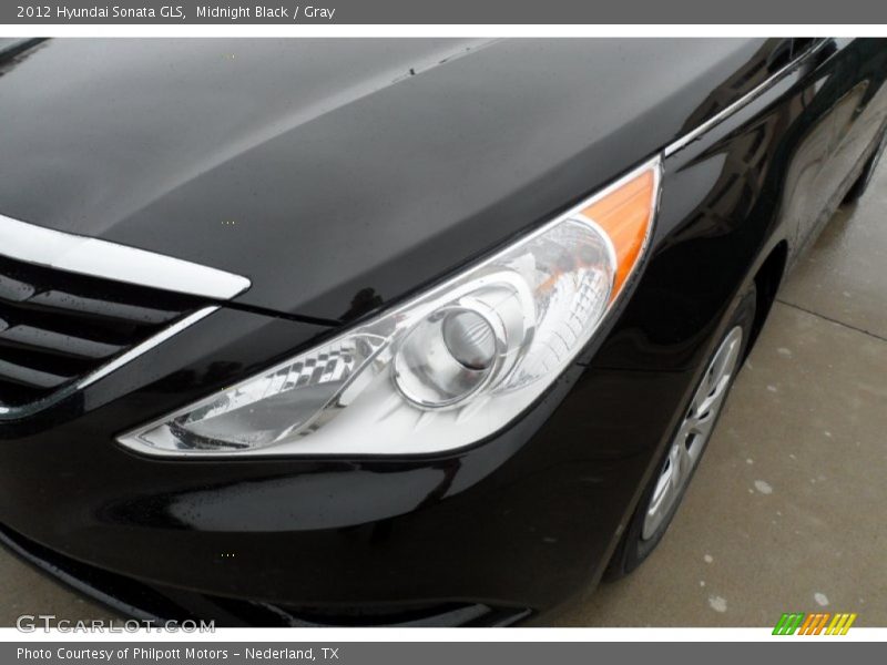 Midnight Black / Gray 2012 Hyundai Sonata GLS