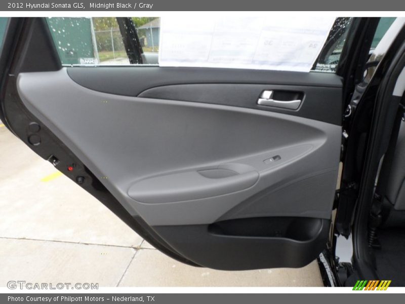 Midnight Black / Gray 2012 Hyundai Sonata GLS
