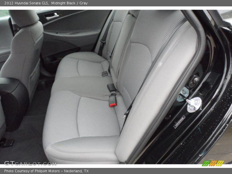 Midnight Black / Gray 2012 Hyundai Sonata GLS