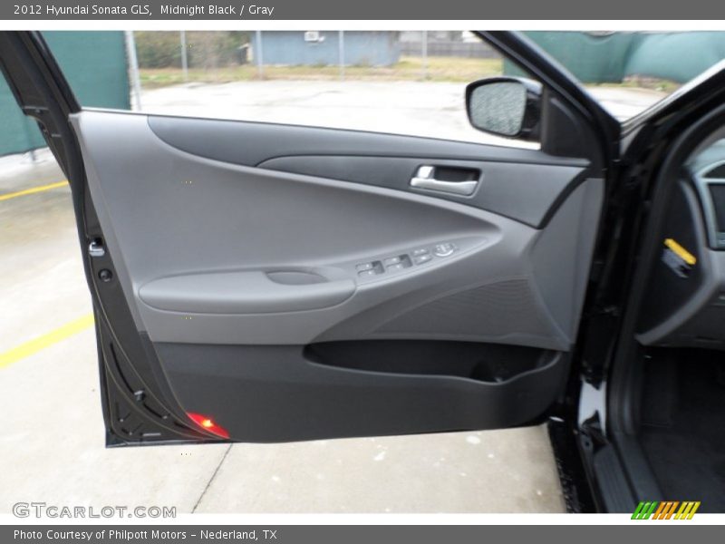 Midnight Black / Gray 2012 Hyundai Sonata GLS