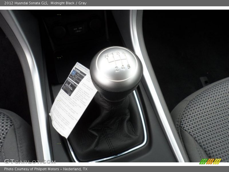 Midnight Black / Gray 2012 Hyundai Sonata GLS