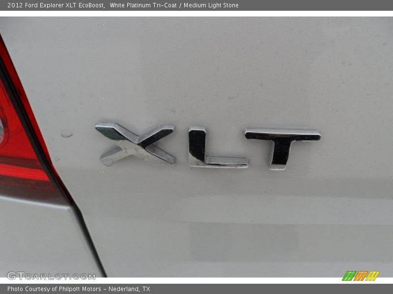 White Platinum Tri-Coat / Medium Light Stone 2012 Ford Explorer XLT EcoBoost