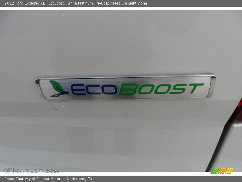 White Platinum Tri-Coat / Medium Light Stone 2012 Ford Explorer XLT EcoBoost