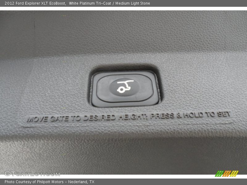 White Platinum Tri-Coat / Medium Light Stone 2012 Ford Explorer XLT EcoBoost