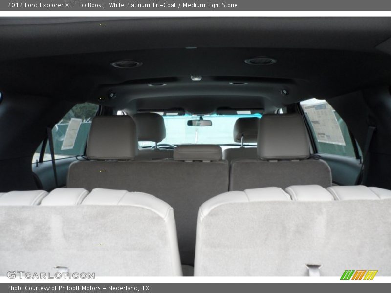 White Platinum Tri-Coat / Medium Light Stone 2012 Ford Explorer XLT EcoBoost