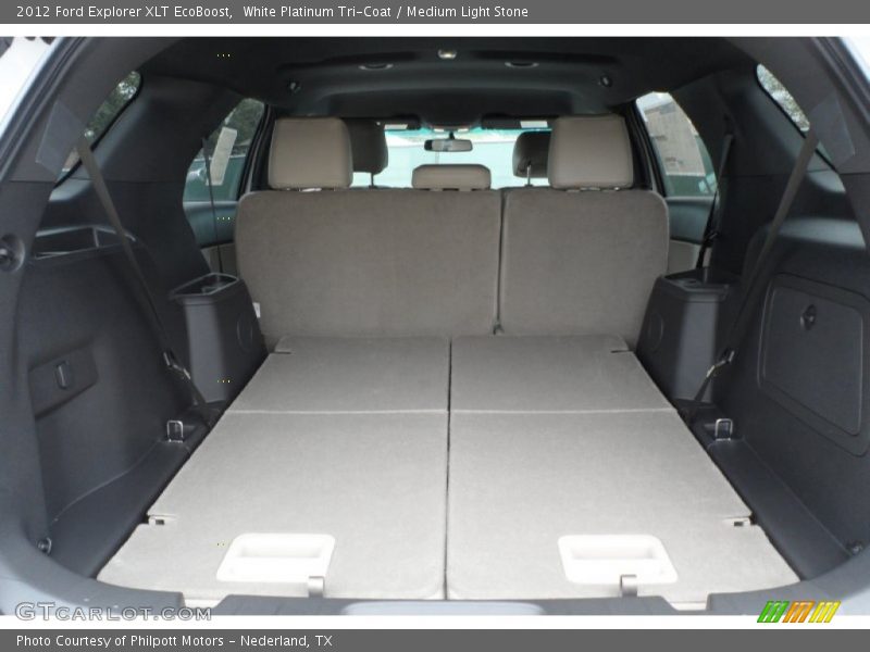 White Platinum Tri-Coat / Medium Light Stone 2012 Ford Explorer XLT EcoBoost
