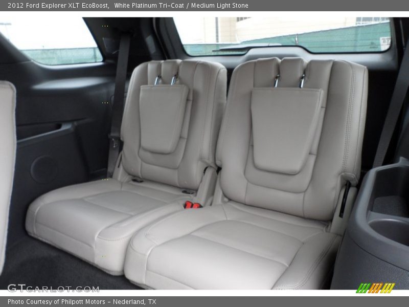 White Platinum Tri-Coat / Medium Light Stone 2012 Ford Explorer XLT EcoBoost