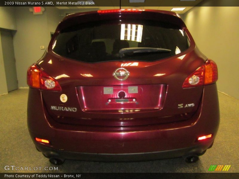 Merlot Metallic / Black 2009 Nissan Murano S AWD