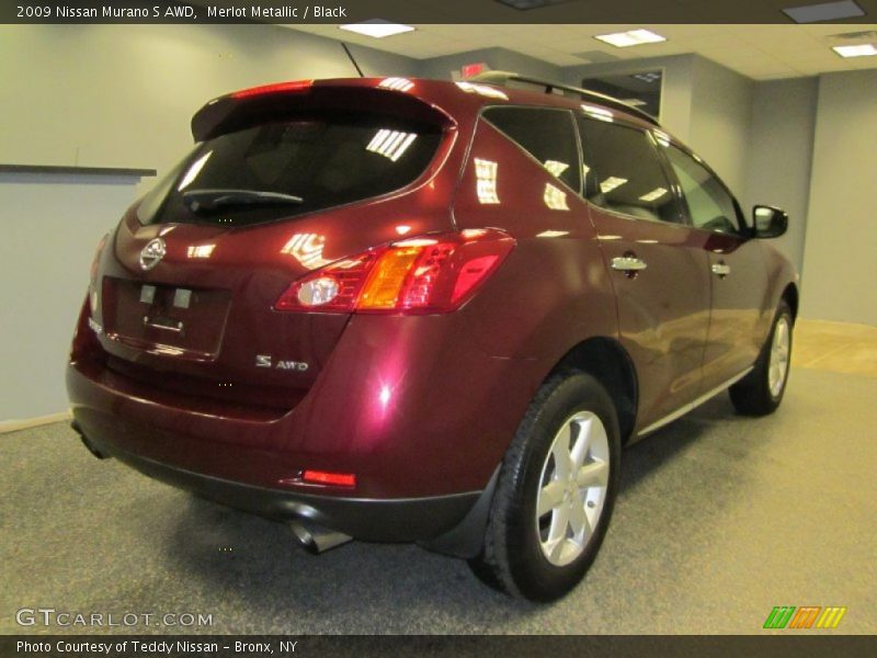 Merlot Metallic / Black 2009 Nissan Murano S AWD