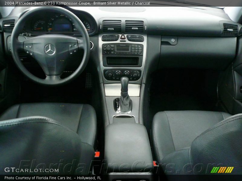 Brilliant Silver Metallic / Charcoal 2004 Mercedes-Benz C 230 Kompressor Coupe