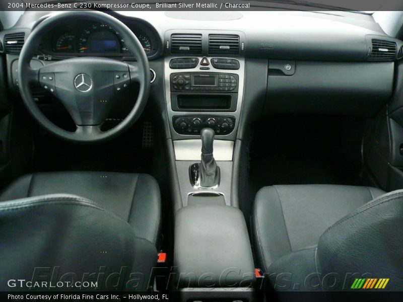 Brilliant Silver Metallic / Charcoal 2004 Mercedes-Benz C 230 Kompressor Coupe
