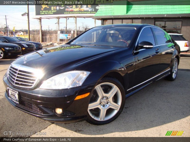 Black / Black 2007 Mercedes-Benz S 550 4Matic Sedan
