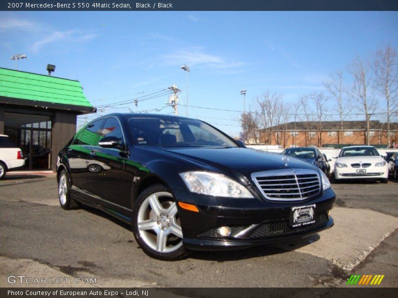 Black / Black 2007 Mercedes-Benz S 550 4Matic Sedan