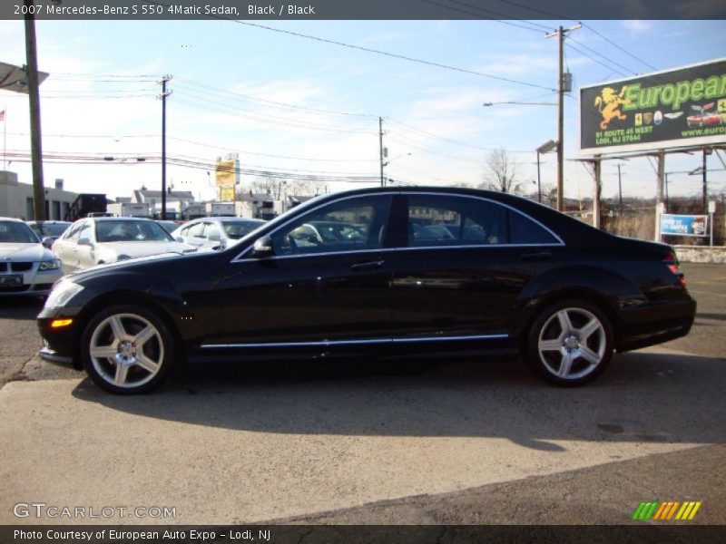 Black / Black 2007 Mercedes-Benz S 550 4Matic Sedan