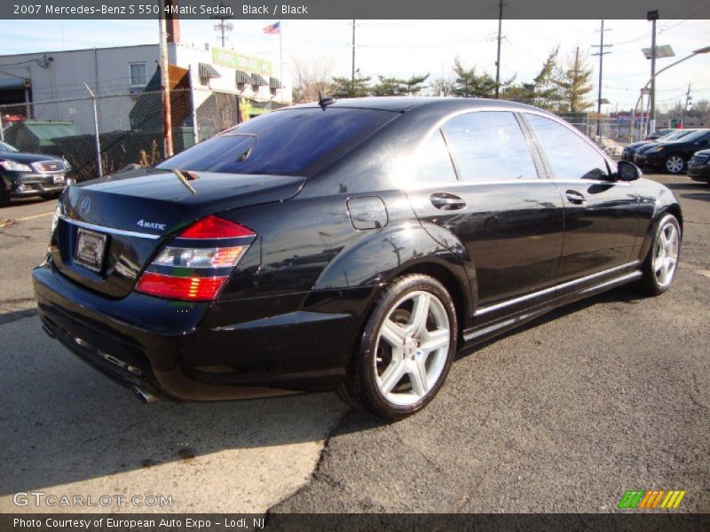Black / Black 2007 Mercedes-Benz S 550 4Matic Sedan