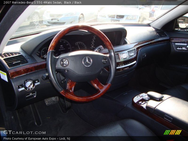 Black / Black 2007 Mercedes-Benz S 550 4Matic Sedan