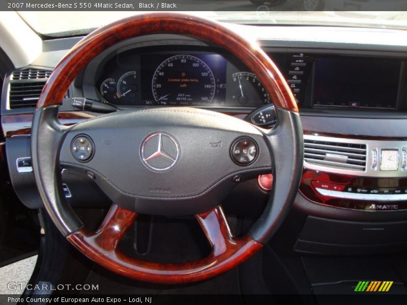 Black / Black 2007 Mercedes-Benz S 550 4Matic Sedan