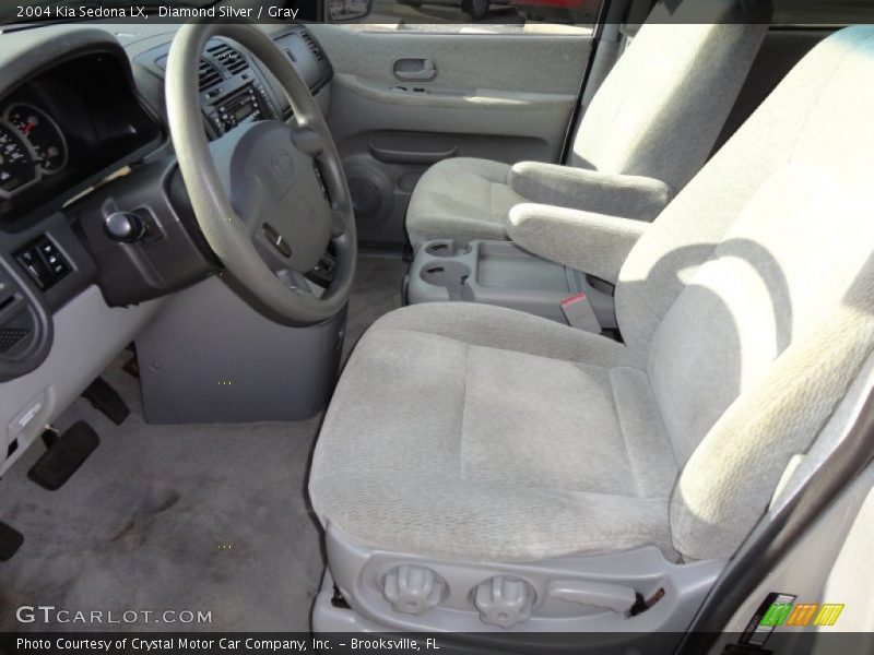 Diamond Silver / Gray 2004 Kia Sedona LX