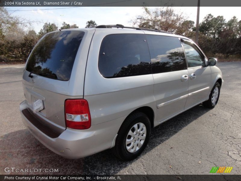 Diamond Silver / Gray 2004 Kia Sedona LX