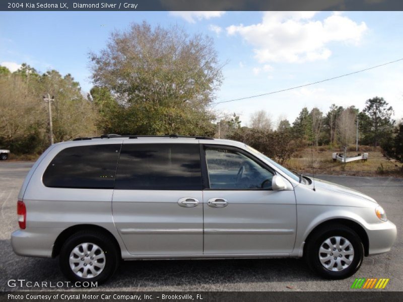 Diamond Silver / Gray 2004 Kia Sedona LX