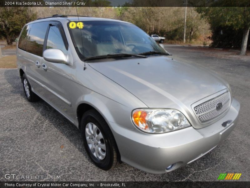 Diamond Silver / Gray 2004 Kia Sedona LX