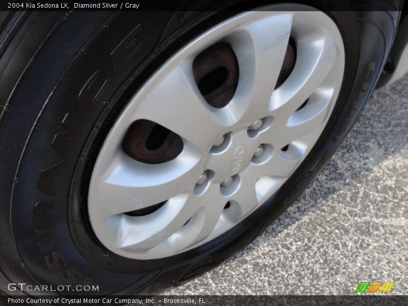 Diamond Silver / Gray 2004 Kia Sedona LX