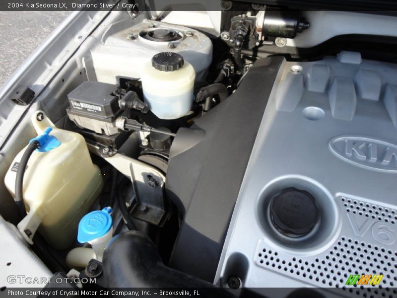 Diamond Silver / Gray 2004 Kia Sedona LX