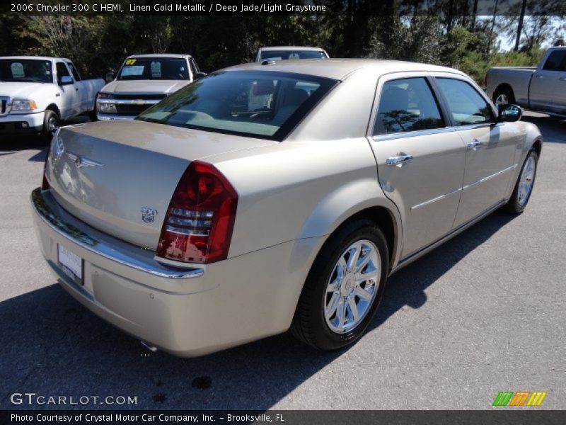 Linen Gold Metallic / Deep Jade/Light Graystone 2006 Chrysler 300 C HEMI
