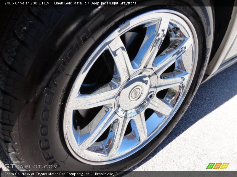 Linen Gold Metallic / Deep Jade/Light Graystone 2006 Chrysler 300 C HEMI