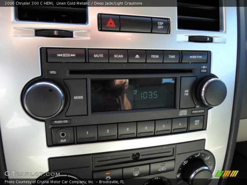 Linen Gold Metallic / Deep Jade/Light Graystone 2006 Chrysler 300 C HEMI